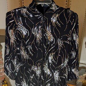 Alex Evenings Sequin Jacket